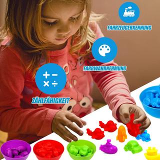 Activity-board  Toys Matching sorting cups and tweezers for children 