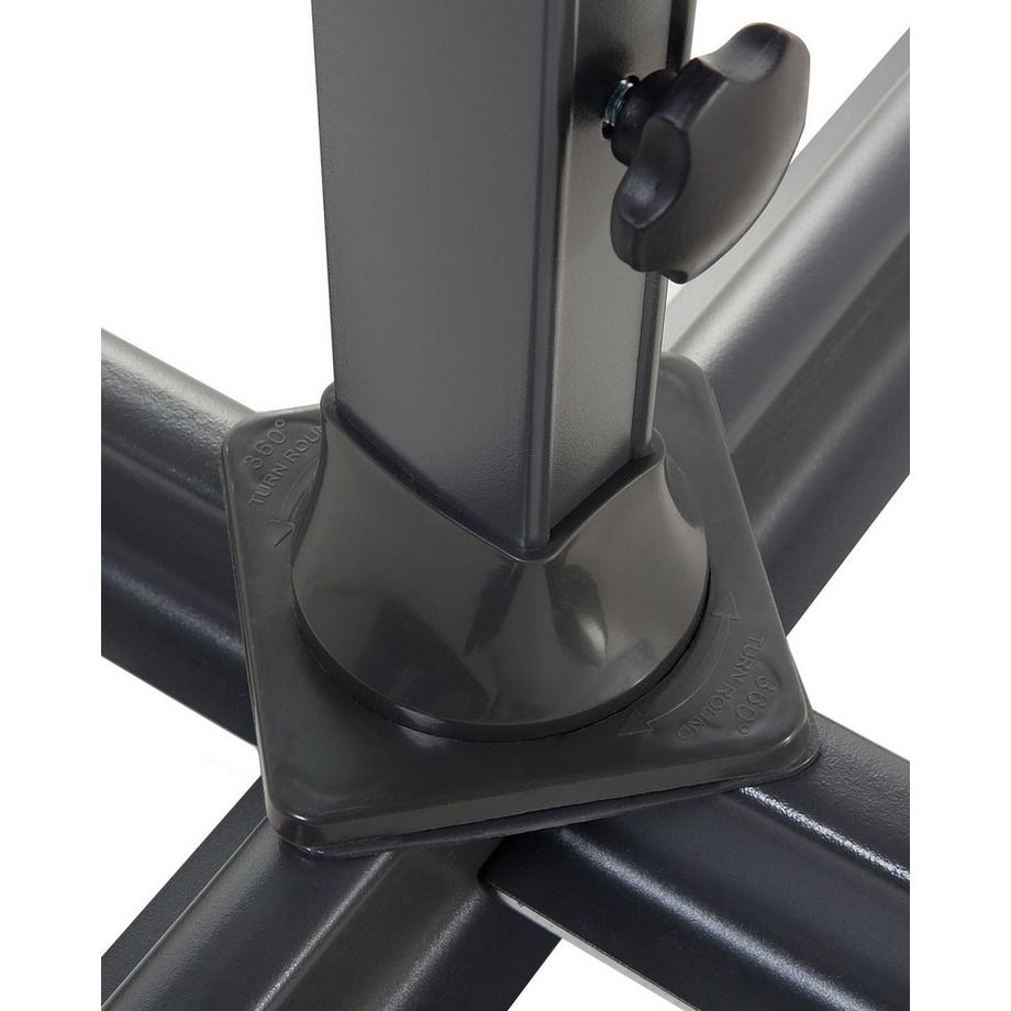 Beliani Ampelschirm aus Stoff SAVONA  