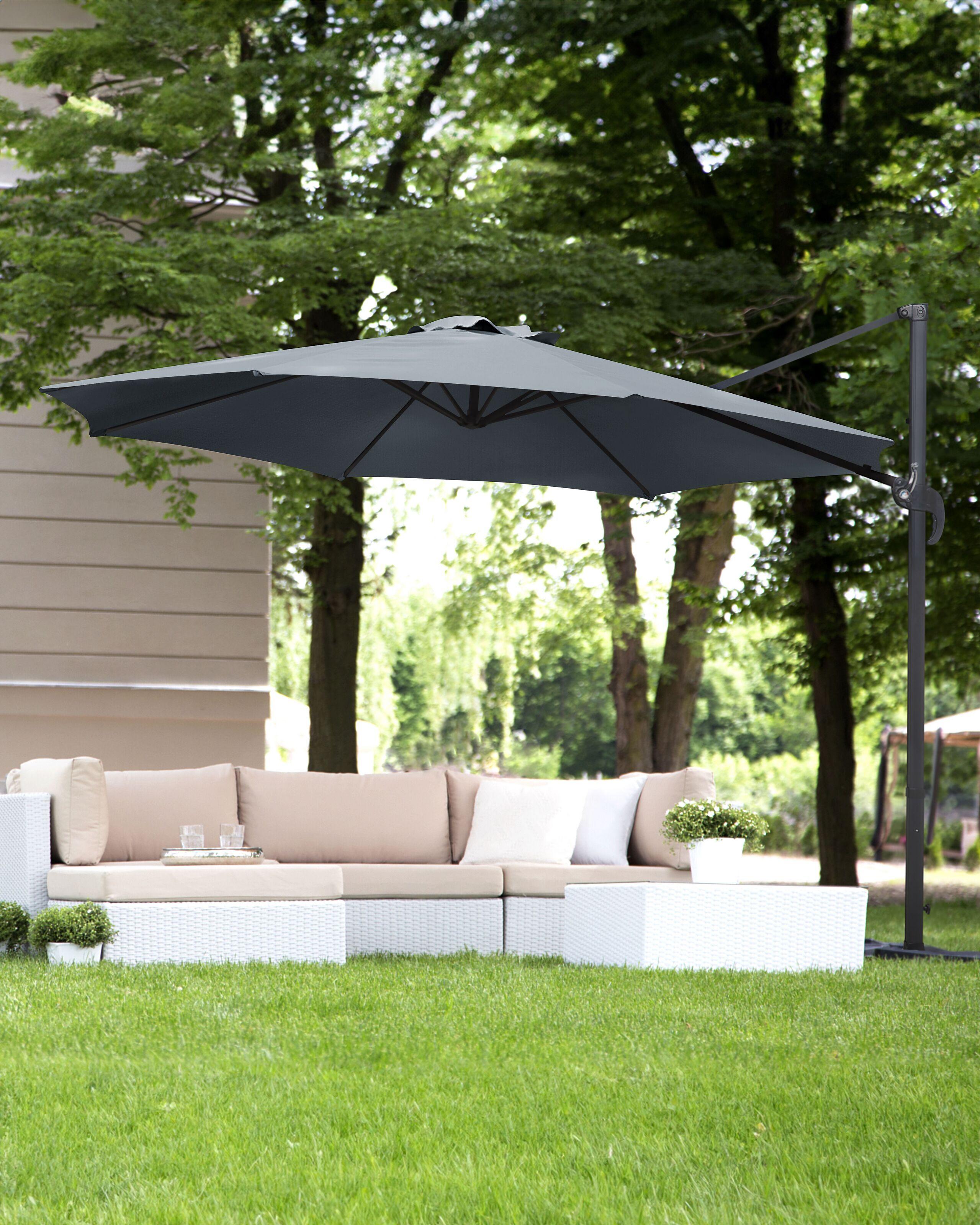 Beliani Ampelschirm aus Stoff SAVONA  