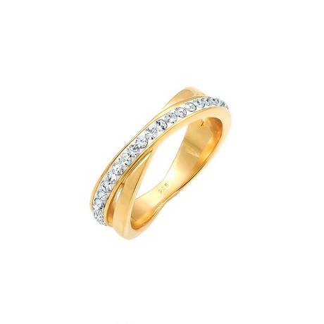 Elli  Ring Wickelring Zart Basic Kristalle 