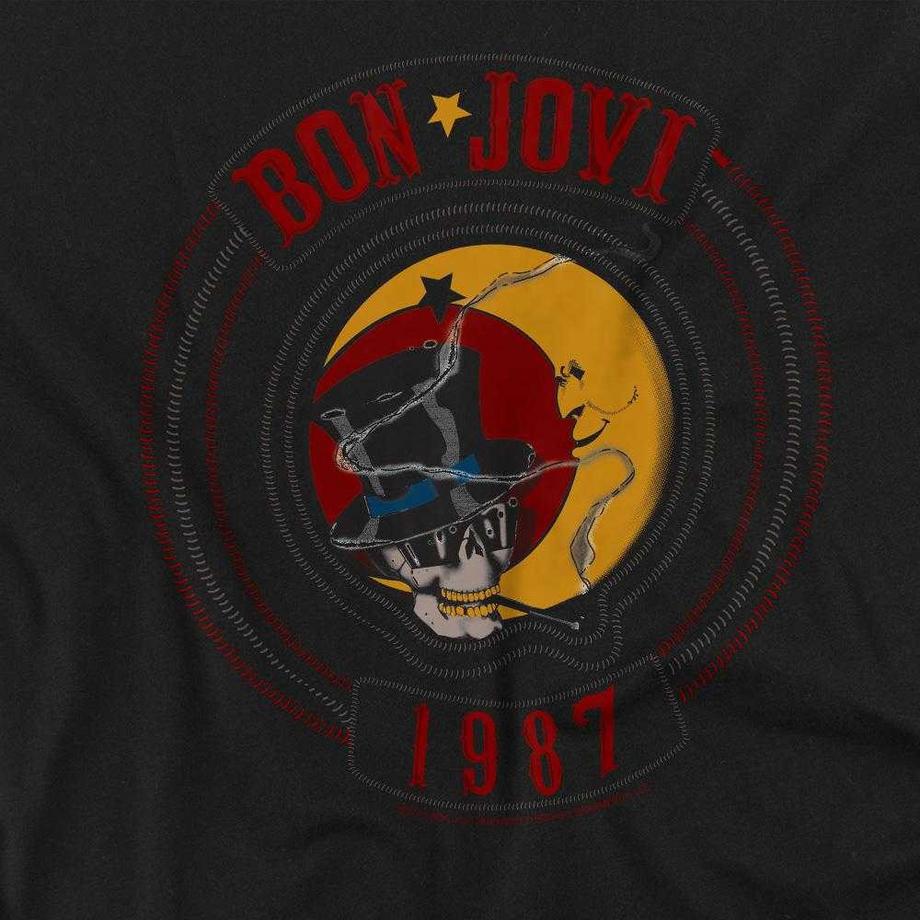 Bon Jovi T-Shirt Manches Longues 1987  