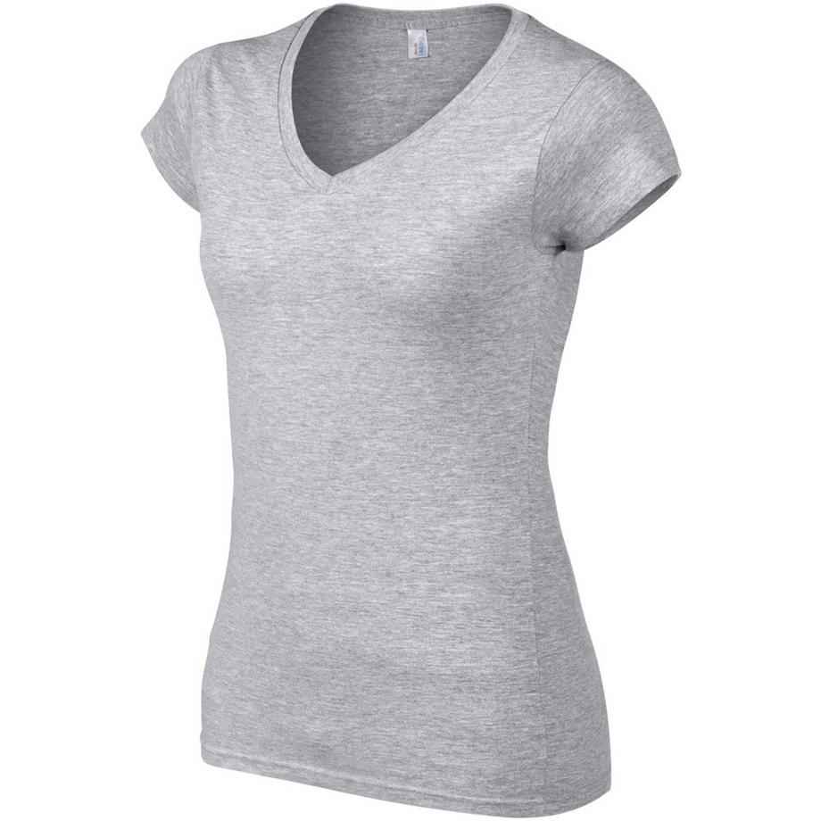 Gildan T-shirt à manches courtes col en V  