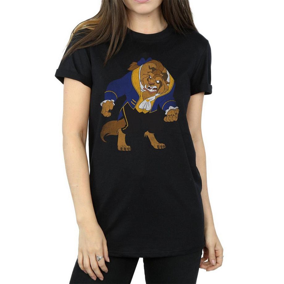 Beauty And The Beast T-Shirt Stampa Grafica La Bestia  
