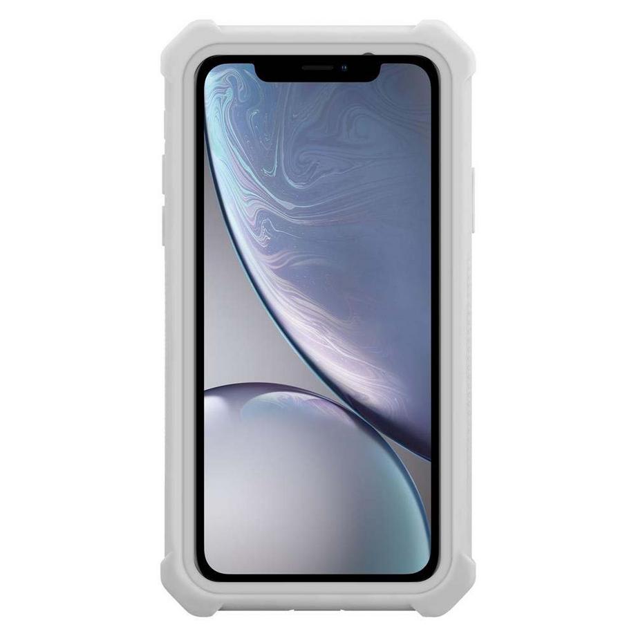 Cadorabo  Hülle für Apple iPhone XR 2-in-1 TPU Silikon-Rand Glas-Rücken 
