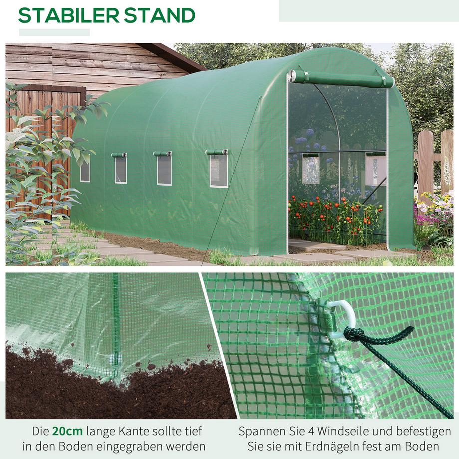 Outsunny Foliengewächshäus  