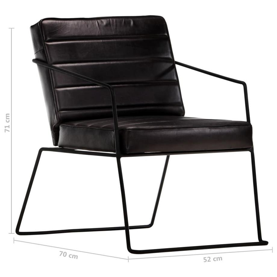 VidaXL Fauteuil cuir  