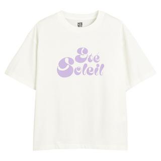 La Redoute Collections  T-Shirt mit rundem Ausschnitt und Print vorne 