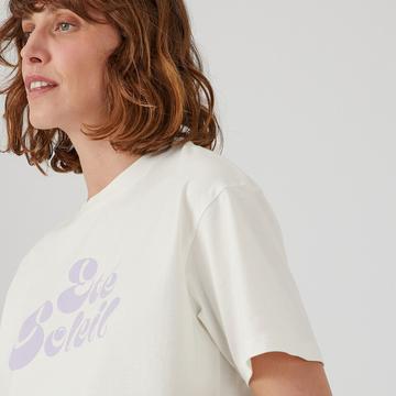 T-Shirt mit rundem Ausschnitt und Print vorne