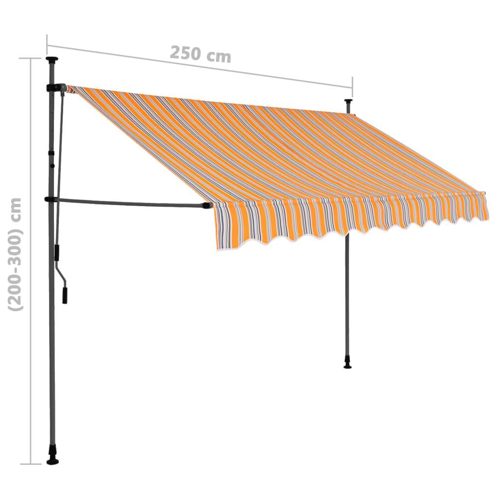 VidaXL tenda da sole retrattile Tessuto  