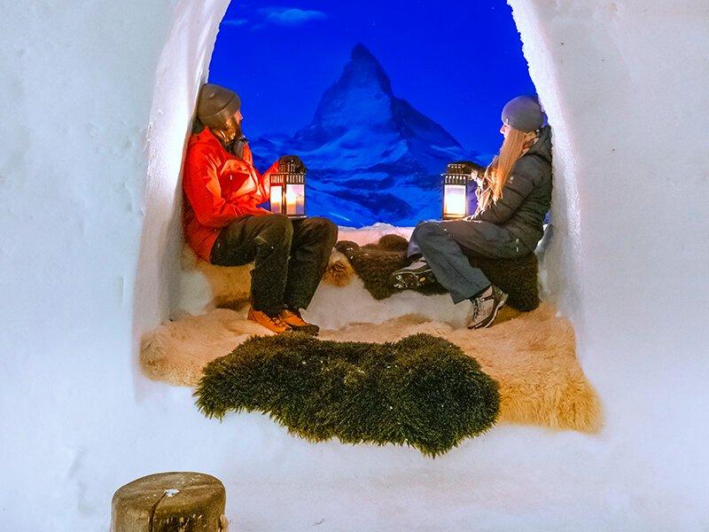 Smartbox  1 romantische Nacht in einem Iglu mit Wellness und Fondue für 2 Personen - Geschenkbox 