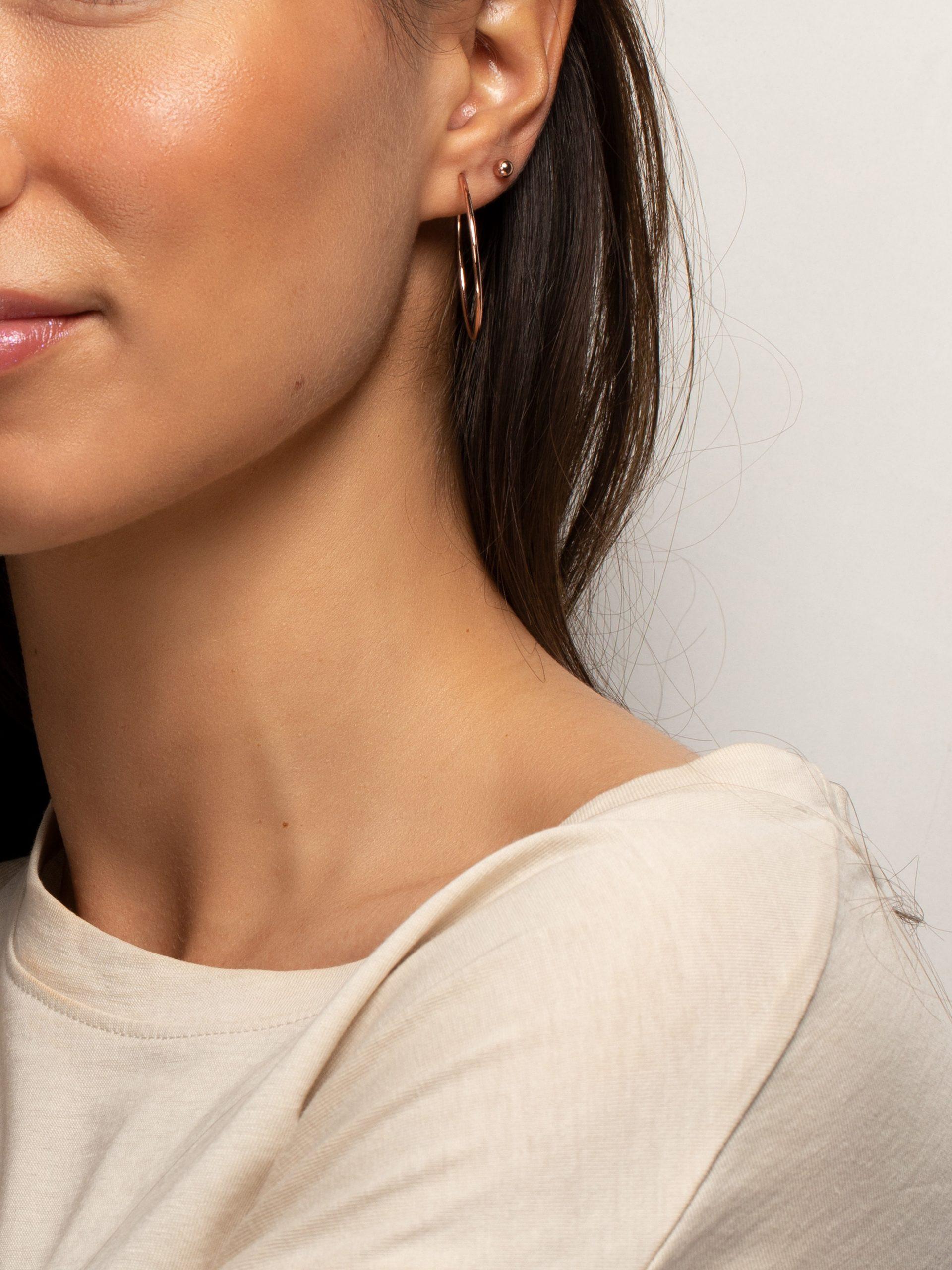 PHANTASYA  Kugel Ohrstecker klein 1440 Roségold 