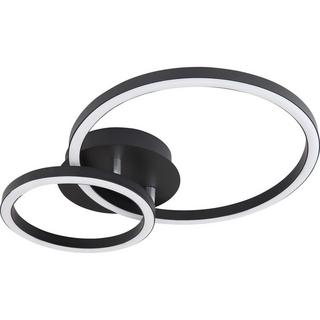 mutoni Plafoniera Reggy metallo nero LED 42x30  