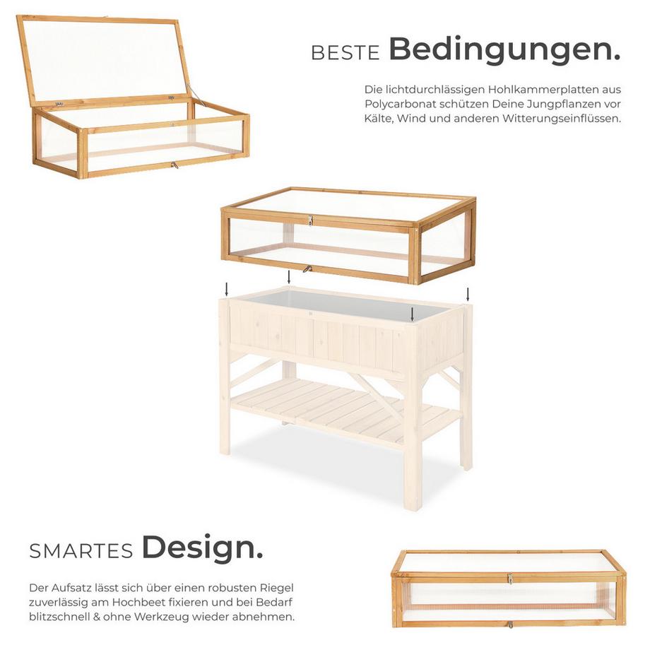 Tectake Semenzaio a letto caldo   in legno  