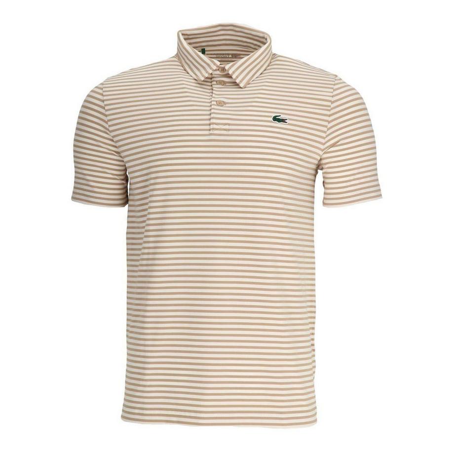 Maglietta Polo A Strisce Ultra Asciutto Logo Maniche Corte