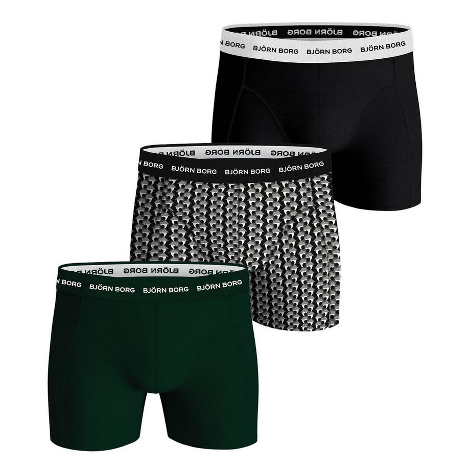 Boxershort  3er Pack Figurbetont-Cotton Stretch Boxer 3P