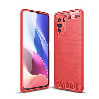 Cover-Discount  Xiaomi Poco F3 - Mã©Tal Look Carbone Caoutchouc Coque 