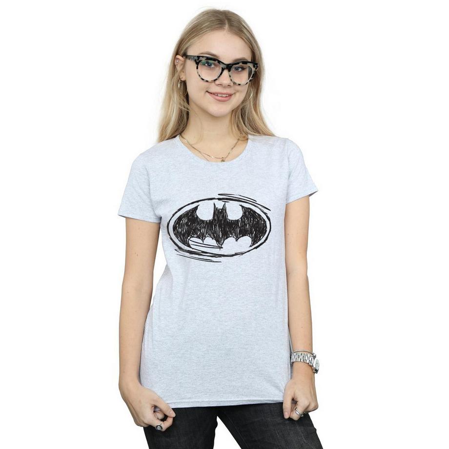 DC COMICS Batman Sketch Logo T-Shirt  