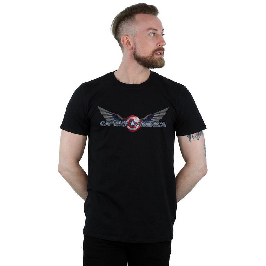 MARVEL Captain America Wings Grafikdruck T-Shirt  