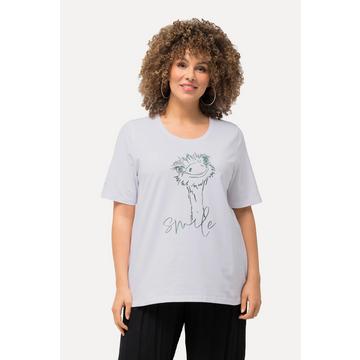 T-shirt imprimé Smile, collection Classic, col rond et manches courtes