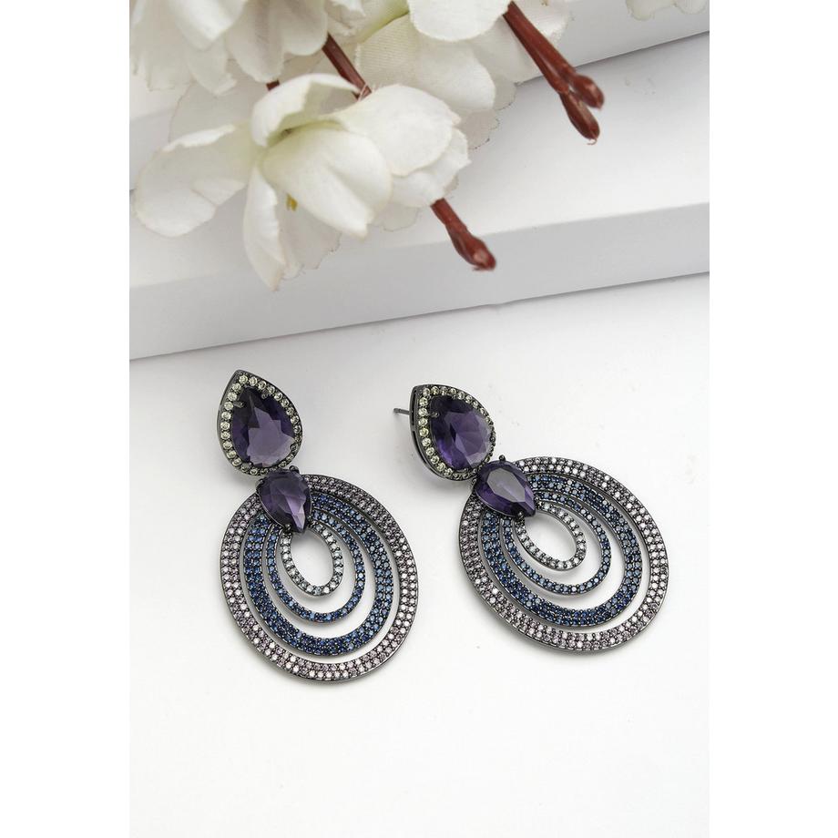 AVANT-GARDE PARIS  Collezione Diva Orecchini Rotondi di Lusso in Zirconia 