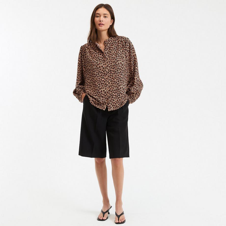 La Redoute Collections Leopardenmuster Oversized Bluse  