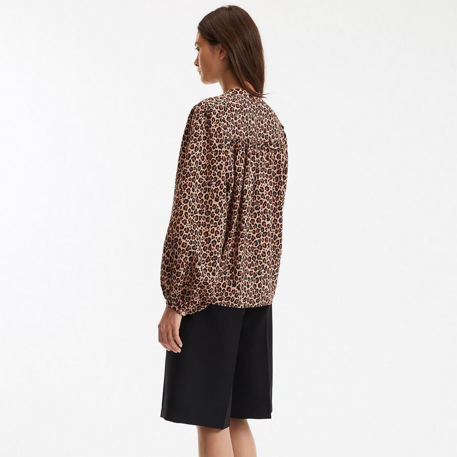 La Redoute Collections Leopardenmuster Oversized Bluse  