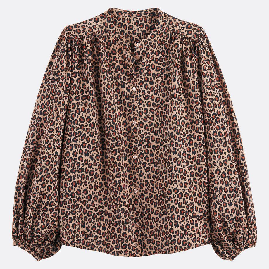 La Redoute Collections Leopardenmuster Oversized Bluse  