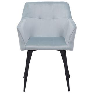 Beliani Chaise de salle à manger en Velours Moderne JASMIN  