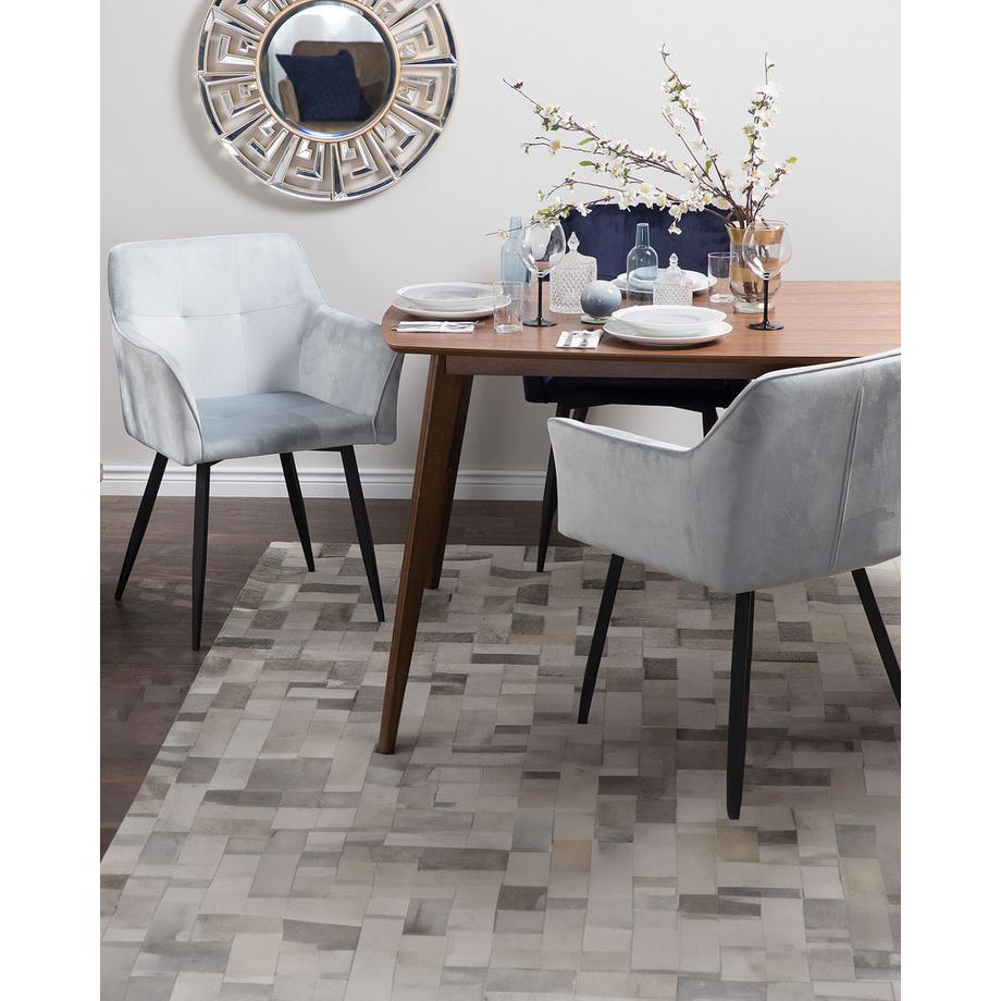 Beliani Set di 2 sedie da pranzo en Velluto  JASMIN  