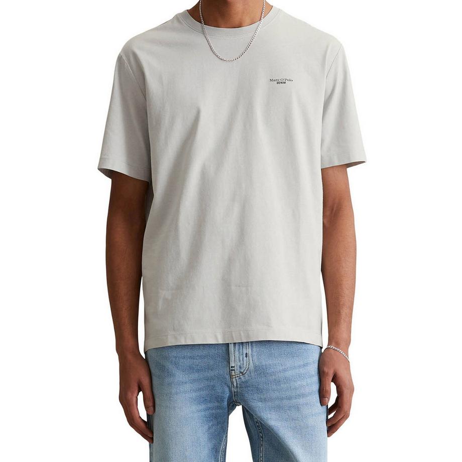 Marc O'Polo Denim T-shirt  Pack de 1 Confortable à porter-T-Shirt, SSL, Logo Print, Reg F  