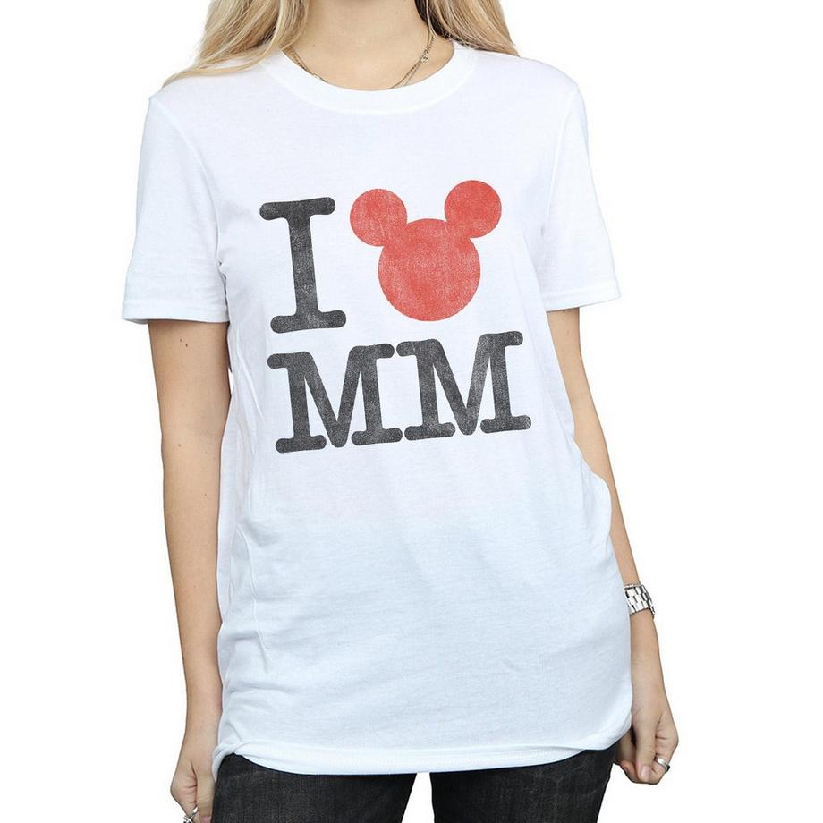 Disney I Love Mickey T-Shirt Imprimé  