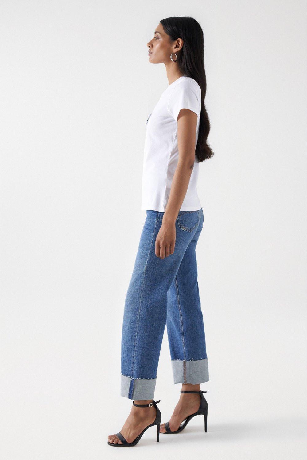 Salsa Institutional Beaded Slim Fit T-Shirt  