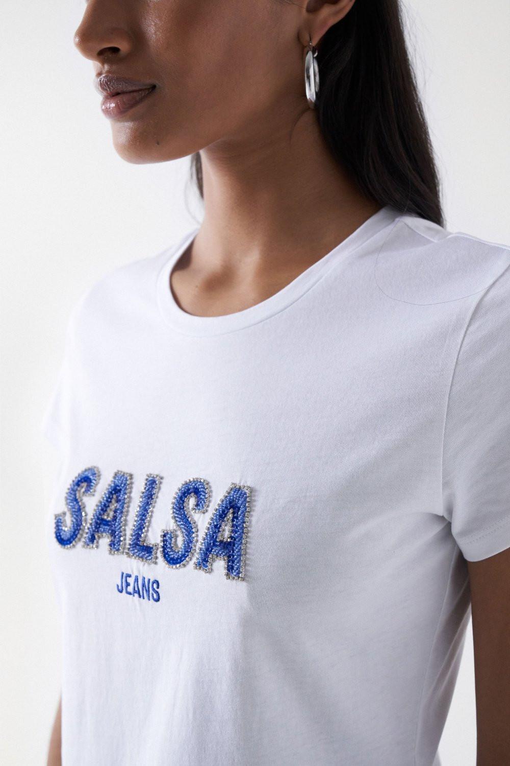 Salsa Institutional Beaded Slim Fit T-Shirt  
