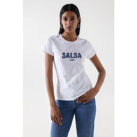 Salsa Institutional Beaded Slim Fit T-Shirt  