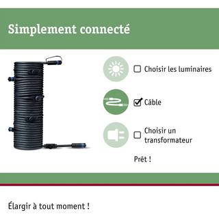 Paulmann Plug & Shine Kabel IP68 15m sieben Anschlussbuchsen  