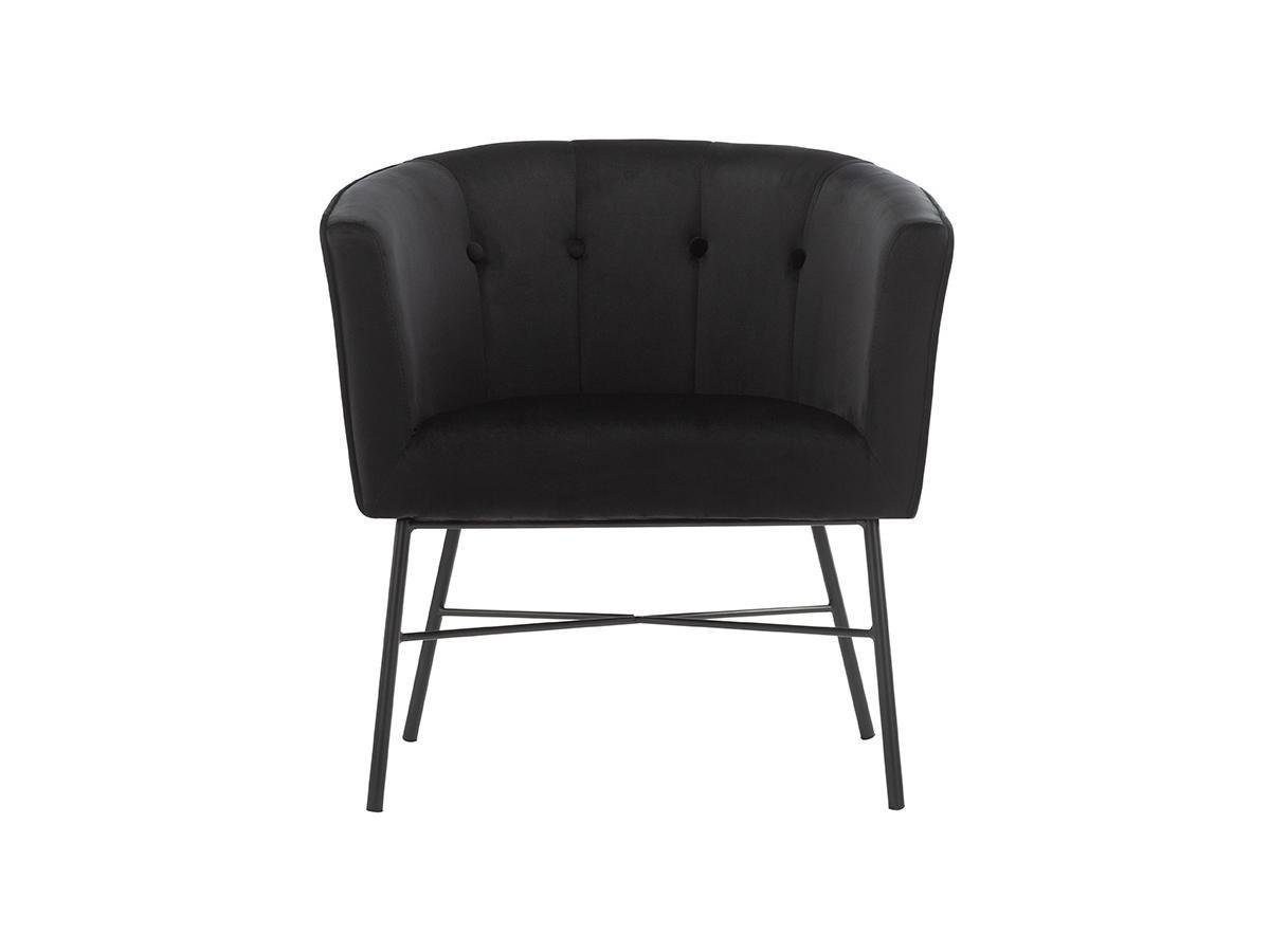 Vente-unique Fauteuil cabriolet en velours FAKART  