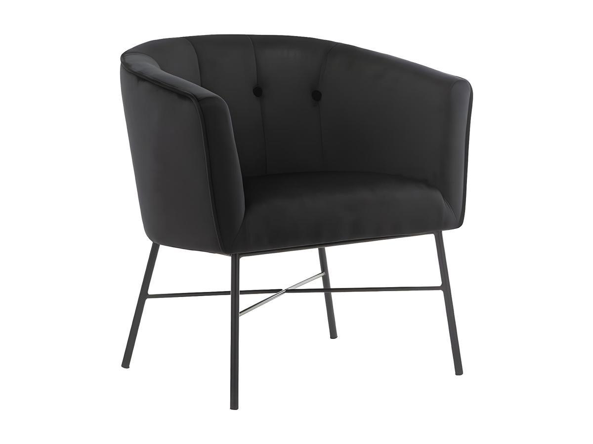 Vente-unique Fauteuil cabriolet en velours FAKART  