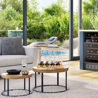 Northix Portabottiglie con portabicchieri  