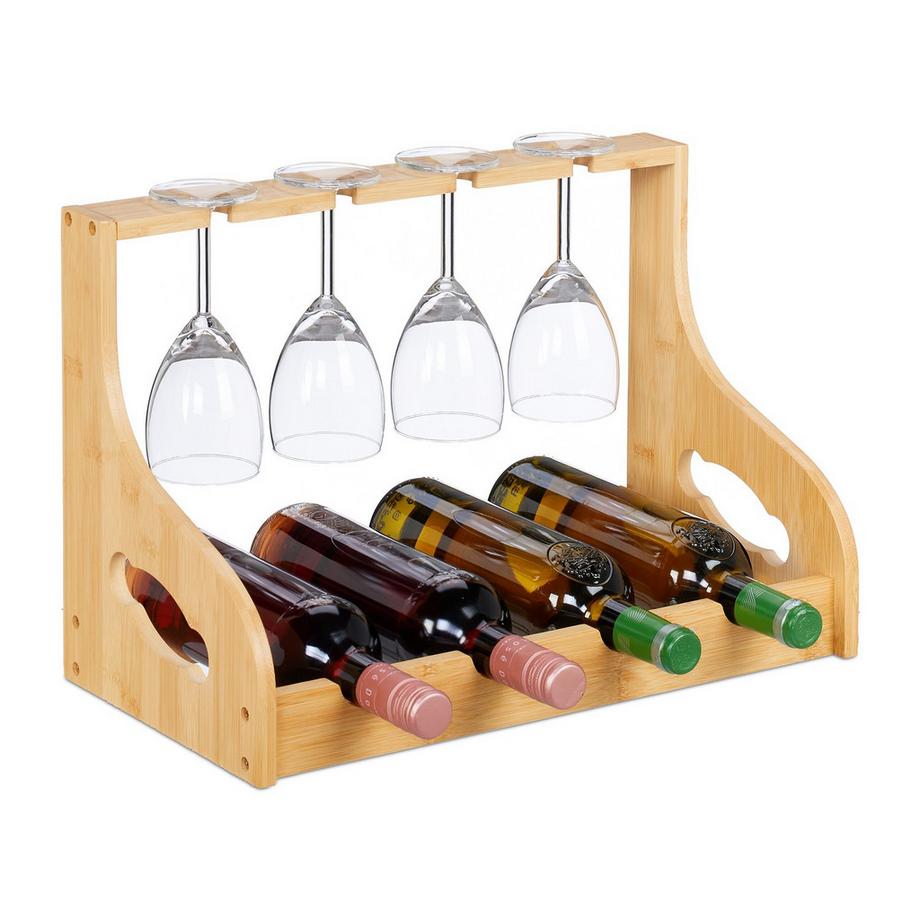 Casier à vin avec porte-verres