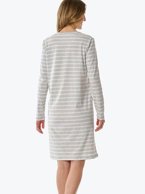 Schiesser Camicia da notte a maniche lunghe a righe  