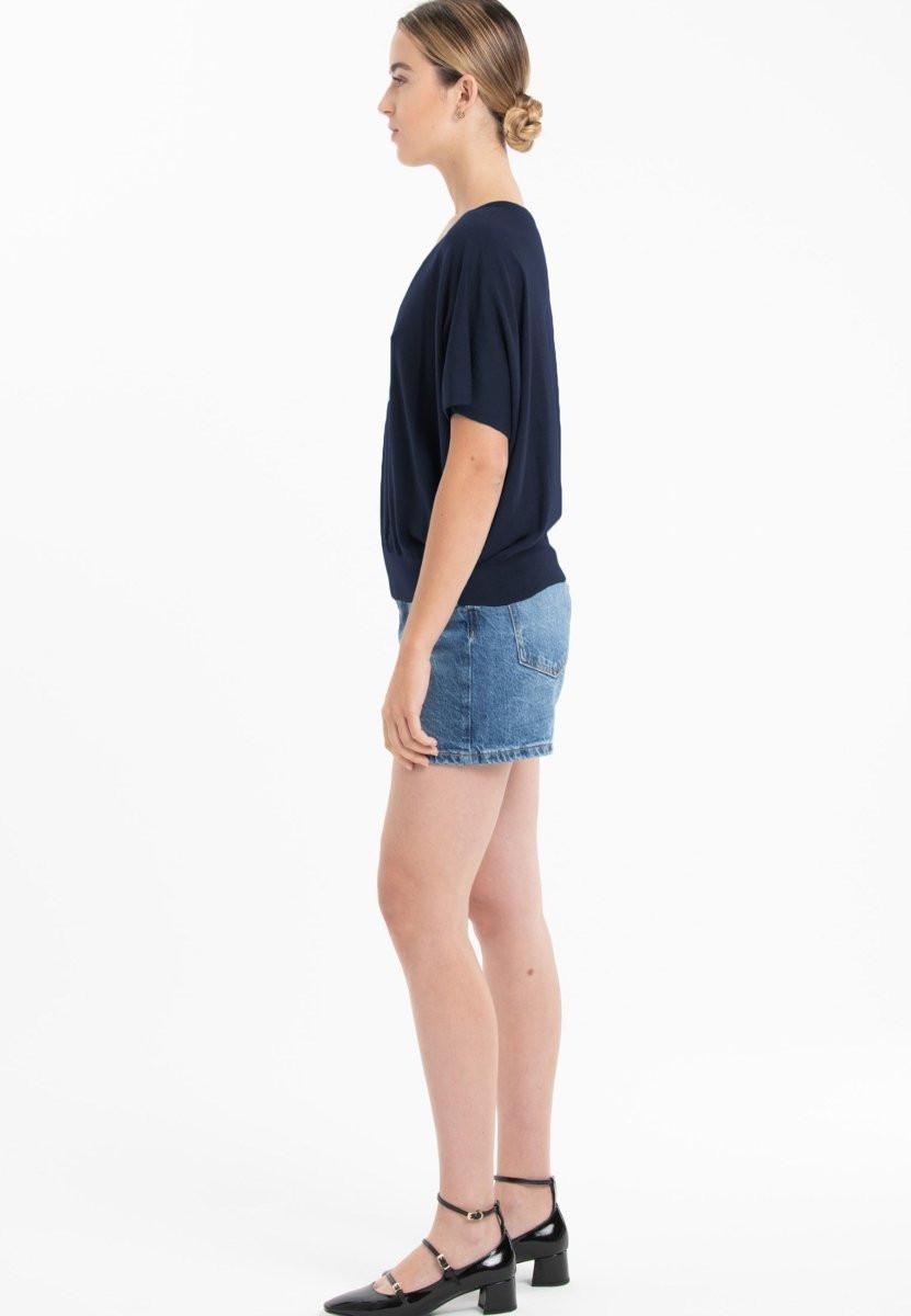 Studio Cashmere8 KELLY 6 V-Ausschnitt Fledermausärmel Pullover  