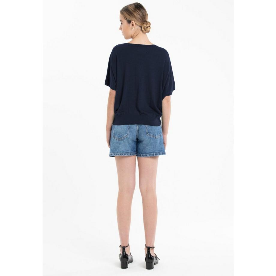 Studio Cashmere8 KELLY 6 V-Ausschnitt Fledermausärmel Pullover  