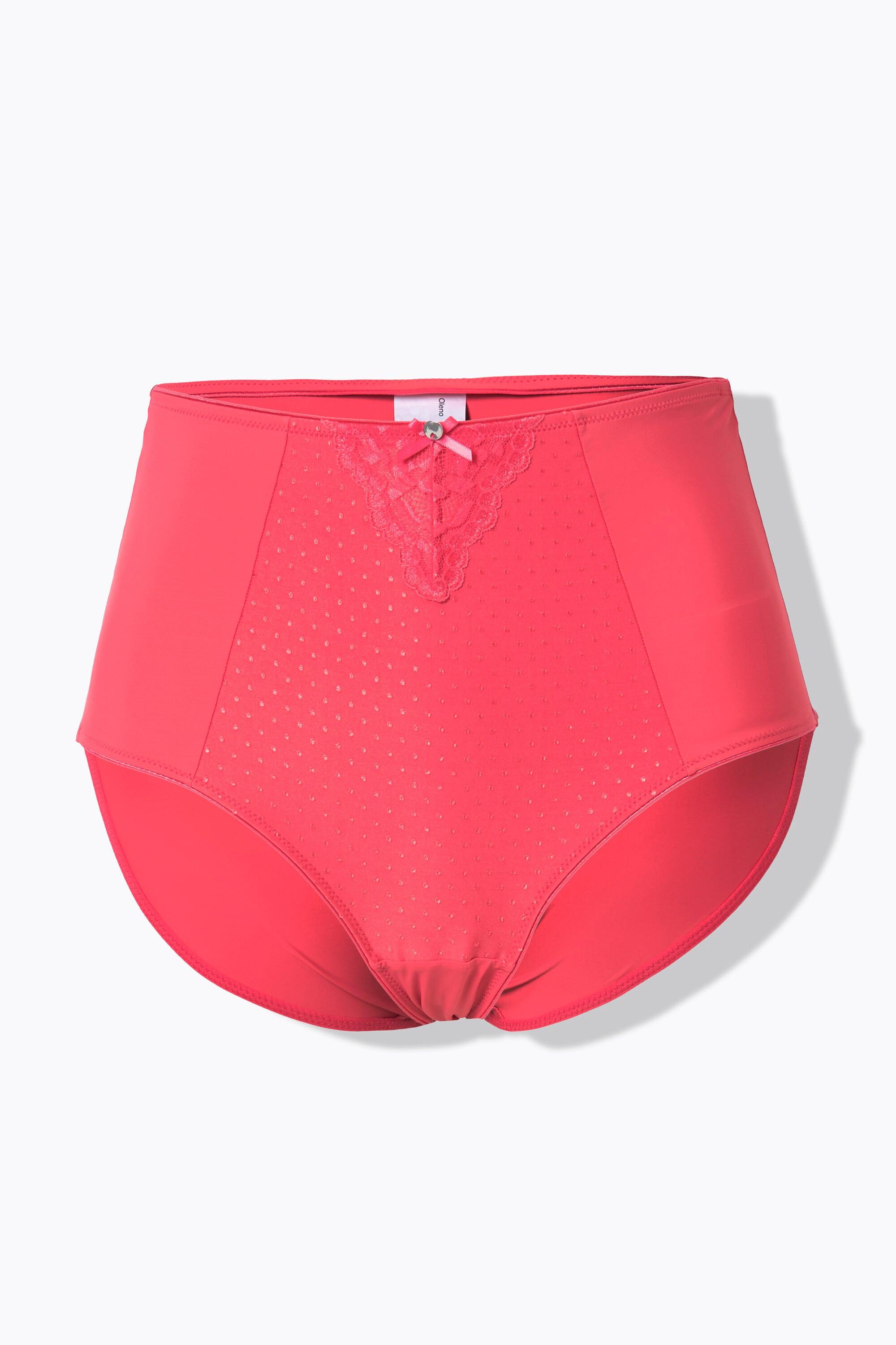 Ulla Popken Slip Modellante Vita Alta Inserto Pizzo  