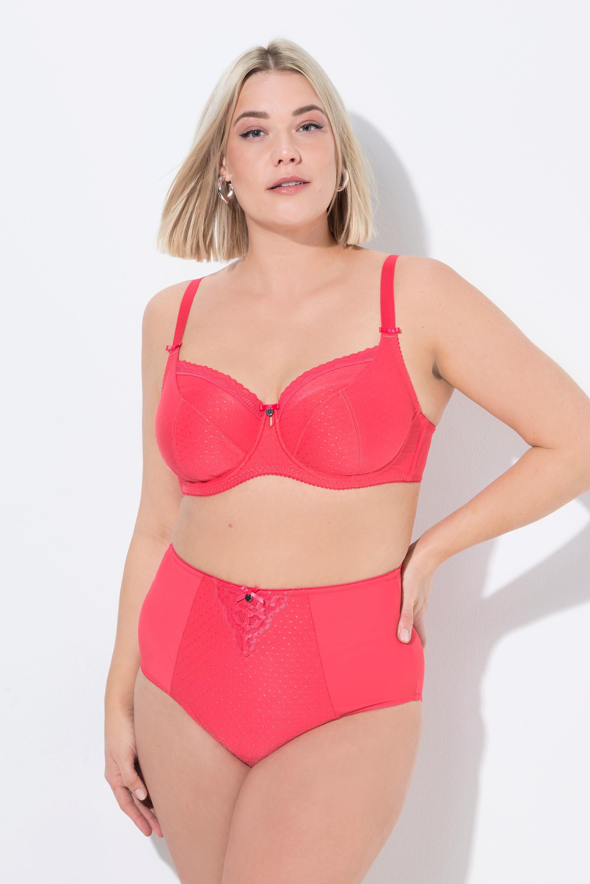 Ulla Popken Slip Modellante Vita Alta Inserto Pizzo  