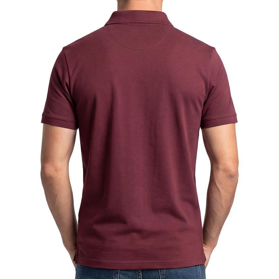 Ragman Basic Poloshirt mit Reissverschluss  
