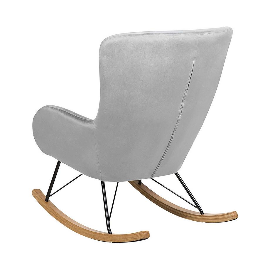 Beliani Schaukelsessel aus Samtstoff Glamourös ELLAN  