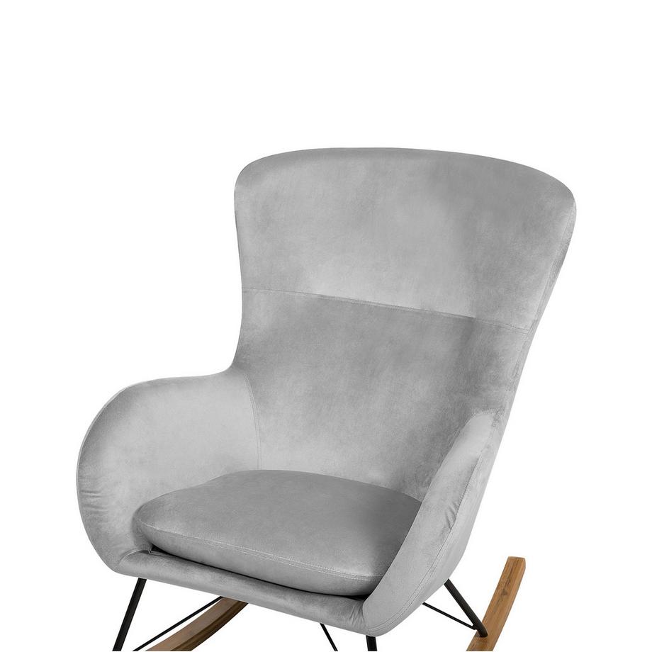 Beliani Schaukelsessel aus Samtstoff Glamourös ELLAN  