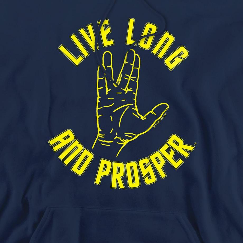 Star Trek Live Long Felpa con cappuccio  