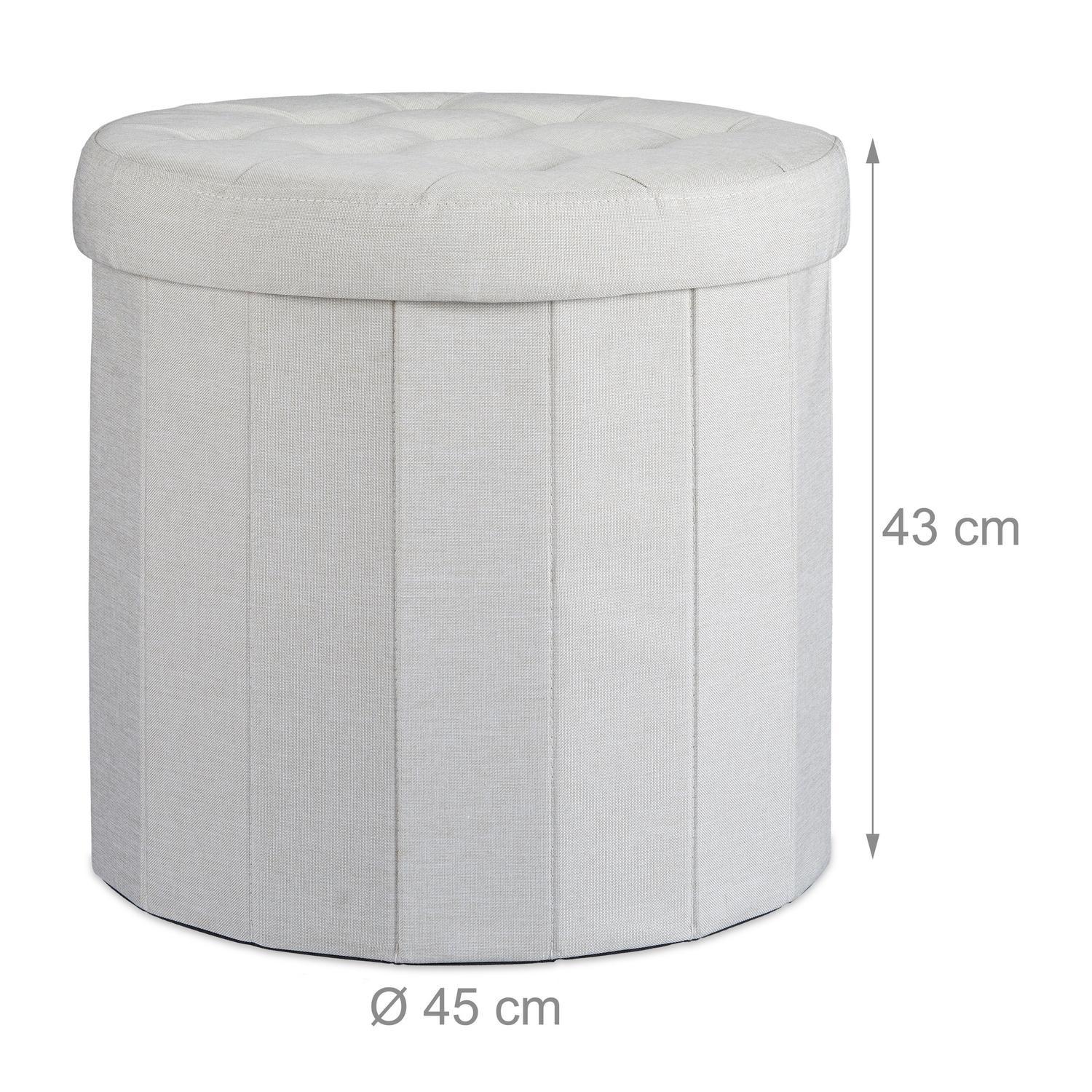 B2X Hocker mit Stauraum Größe L rund  