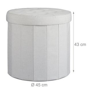 B2X Hocker mit Stauraum Größe L rund  